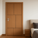 Economical WPC Door with Block Panel Design - Image 2