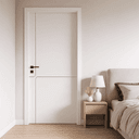 Economical WPC Door with Minimal Rounded Panel Design - Image 2