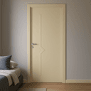 Economical WPC Door with Zigzag Line Design - Image 2