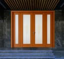 4-Panel Decorative Glass WPC Main Door Set - Image 2