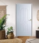 Premium WPC Door with Geometric Panel Design - Image 2