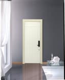 Premium White WPC Door with Vertical Panel Grooves - Image 2