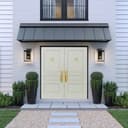 Premium WPC Double Door with Classic Panel Design and Metallic Accents - Image 2