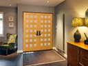 Premium WPC Double Door with Square Panel Design - Image 2