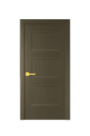 Premium WPC door with three symmetrical rectangular panels and metallic handle